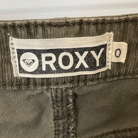 Roxy Womens Juniors Size 0 Corduroy Pants Low Rise Skinny Leg Zip Fly Pockets - Picture 11 of 11